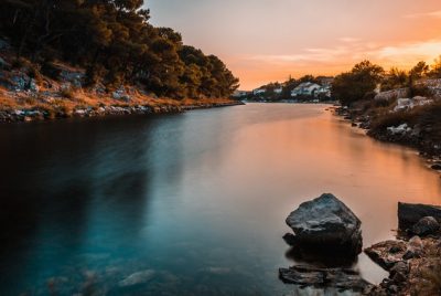 Sunset Photo Of River